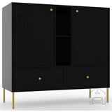 ADRK Komoda Tili 2D2S2P - črna | Shoptok.si