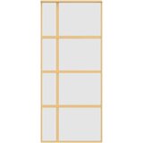  Klizna vrata zlatna 90 x 205 cm matirano staklo ESG i aluminij | shoptok.hr