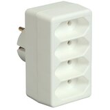 Unitec Euro utičnica (Bijele boje, Broj euro utičnica: 4 Kom., 4 x 2,5 A, 1.250 W) | shoptok.hr