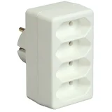 Evro adapter (Bela, Število vtičnic Euro: 4 kos, 1.250 W)