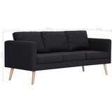 2-dijelni set sofa od tkanine crni | shoptok.hr