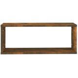  Kockaste zidne police 6 kom dimljeni hrast 60x15x23 cm drvene | shoptok.hr