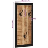  Stalak za kapute 40x2x80 cm Puno grubo drvo Mango | shoptok.hr