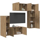  TV zidna jedinica 5 kom. Umjetnički hrast Konstruirano drvo | shoptok.hr