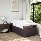  Krevet s oprugama i madracem tamnosmeđi 90 x 190 cm od tkanine | shoptok.hr