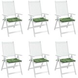  Jastuci za stolice 6 kom s uzorkom lišća 40x40x4 cm od tkanine | shoptok.hr