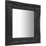 vidaXL Stensko ogledalo v baročnem stilu 40x40 cm črno, (20802550) | Shoptok.si