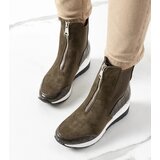 D/CEO Sabelia black wedge heeled sneakers | Shoptok.si