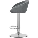  Tabure od baršuna EAST - sivi | shoptok.hr