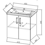 Kolpa San Toaletna omarica TOE 65 WH (3838987573968) | Shoptok.si