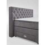 MID.YOU POSTELJA BOXSPRING 160 cm x 200 cm , tekstil siva | Shoptok.si