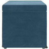  Stolica Plava 61 x 41 x 40 cm Svileni i Fino Radeći Drvo - Plava 60 cm Baršun | shoptok.hr