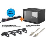 Intellinet 19'' Zidni orman 9U/560mm+PDU+Panel + Patch cable ( 0001415891 ) | ePonuda.com