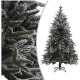  Umetna novoletna jelka s snegom zelena 240 cm PVC in PE | Shoptok.si