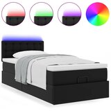  Otomanski okvir kreveta s madracem crni 90x190 cm umjetna koža | shoptok.hr
