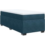 Box spring krevet s madracem tamnoplavi 100x200 cm baršunasti | shoptok.hr