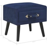  Noćni ormarići 2 kom plavi 40 x 35 x 40 cm baršunasti | shoptok.hr