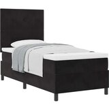  Krevet s opružnom podlogom i madracem Crna 90x200 cm Baršun | shoptok.hr