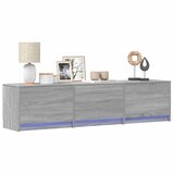 Furnova TV omarica z LED siva sonoma 165x34x40 cm inženirski les, (21924661) Cene
