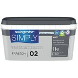SWINGCOLOR Stenska barva SIMPLY (Sive barve - Št. 02, Mat, 1 l) | Shoptok.si