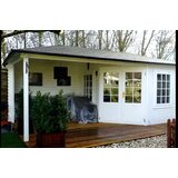 Male kuće Drvena vrtna kuća CATANIA 576 × 300 cm sa šindrom | shoptok.hr