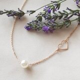 Jewelry Nikolić ogrlica srce sa biserom | Eponuda.com