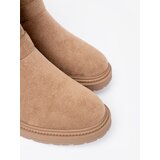 Shelvt Caramel ankle boots with decorative gold buckles | shoptok.hr