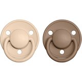 Bibs De Lux Natural Rubber Size 2: 6+ months duda Vanilla / Dark Oak 2 kom | shoptok.hr