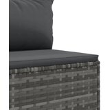  9-dijelni set vrtnih sofa od poliratana s jastucima sivi | shoptok.hr