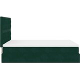  Otomanski krevet s madracima&LED tamnozeleni 140x200cm baršun | Eponuda.com