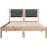  Konstrukcija postelje z vzglavjem Temno siva 120 x 200 cm blago, (5000084143) | Shoptok.si