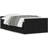  The Living Store Posteljni okvir s predali črn 100x200 cm - Posteljni Okvir, (21442637) | Shoptok.si