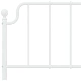 Metalni okvir kreveta uzglavlje i podnožje bijeli 140x200 cm | shoptok.hr
