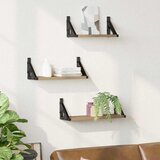  Polica na zidu Zidne s pohranom 3 pcs Dimni hrast | shoptok.hr