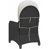 Naslonjač s jastukom Crna 56 x 66 x 95 cm poliratan | Eponuda.com