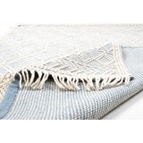 Tom Tailor ROČNO TKANA PREPROGA Colored Macrame four 190/290 cm tkano krem barve, pastelno modra | Shoptok.si