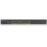 Zyxel Switch 24x1000Mbps (24xPOE) + 4xGigabit kombinirani SFP+, upravljivo metalno kućište, rack (24GbE POE priključak), XGS1930-28HP- | shoptok.hr