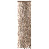  Zastor protiv muha bež i tamnosmeđa 56 x 200 cm od šenila | shoptok.hr