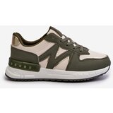 Boto Women's Sneakers Made of Faux Leather Green Caimans | Shoptok.si