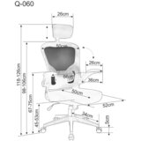 Molarem Home uredska stolica Q-060 - Tkanina | shoptok.hr
