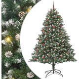 vidaXL Umestno božično drevo med 300 LED Zelena 140 x 140 x 210 cm | Shoptok.si