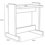 Hübsch Pomoćni stol u dekoru hrasta 30x44 cm Futu – | shoptok.hr