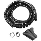 VOLTOMAT Organizator kabela (Crne boje, 1,5 m, Promjer: 16 mm) | shoptok.hr