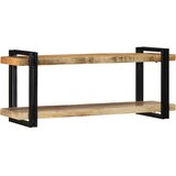 Maison Chic Stenska polica - Viseča Polica 110x33x45 cm Masivni neobdelan les Mango, (21793517) Cene