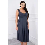  Dress with wide straps graphite