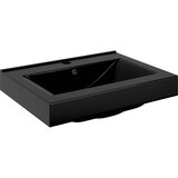  Luksuzni keramički pravokutni umivaonik crni 60 x 46 cm | shoptok.hr