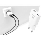 Swissten punjač za AC220, GaN, 30W, SLIM, USB-C + USB-A, Bijeli | shoptok.hr