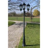  Vrtna stupna svjetiljka 3-lanterne 230 cm tamno zelena/crna | Eponuda.ba