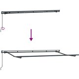  Skrovita tenda Antracit 350 x 200 cm tkanina - Antracit (antracitni okvir) 3 5 x 2 m Ručna | shoptok.hr