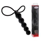 Crni analni dildo sa prstenom za dvostruku penetraciju MALESA0026